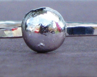 Recycled Sterling Silver Organic Bubble Bauble Bangle Bracelet