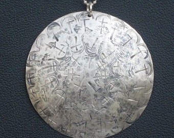 Sterling Silver Old World Medallion Necklace