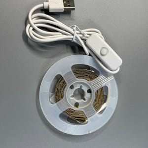 LED Strip Light with USB Power Cord (38&quot; light + 39&quot; cord)