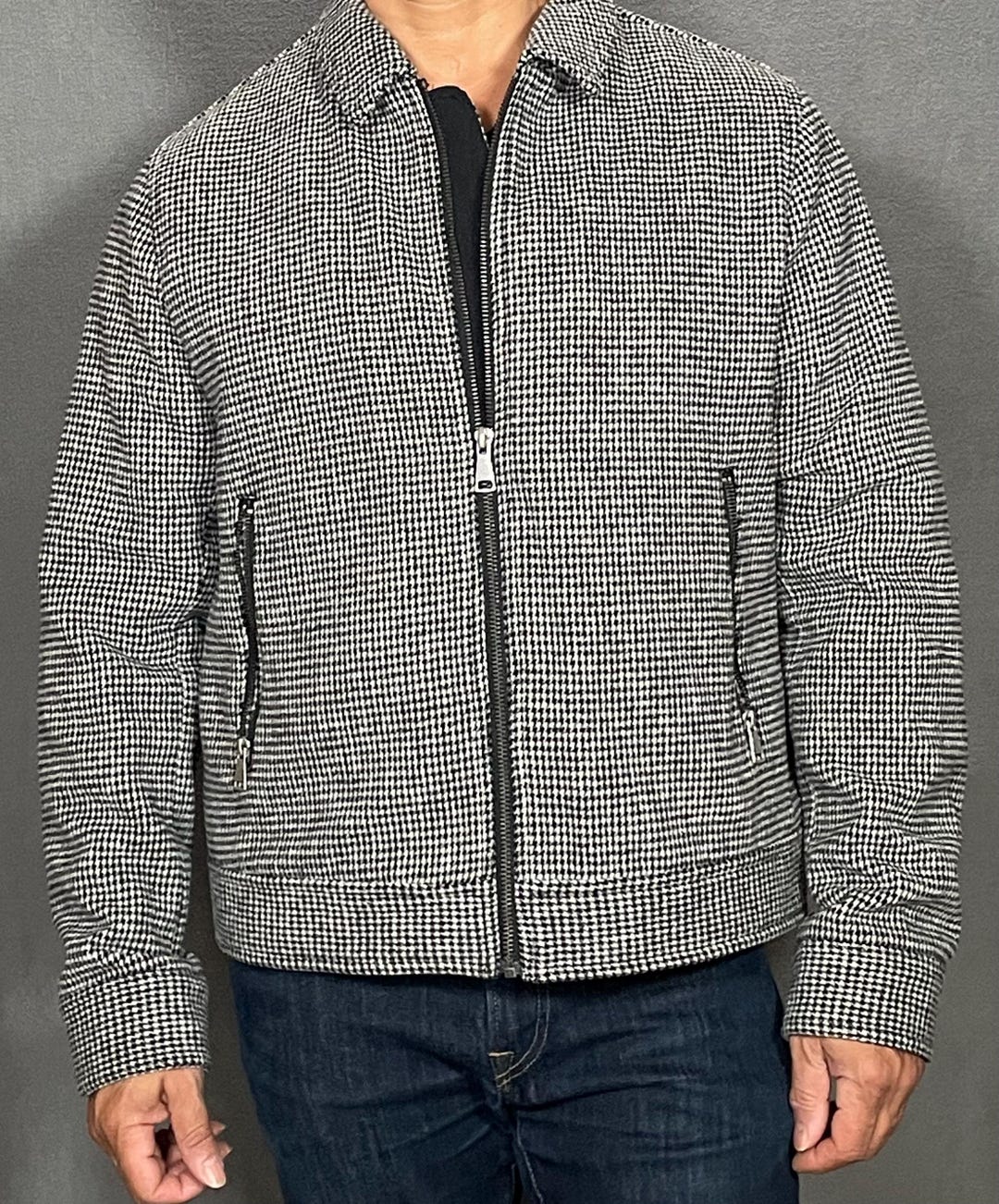Men's Checked Off White & Black Shacket main image 0