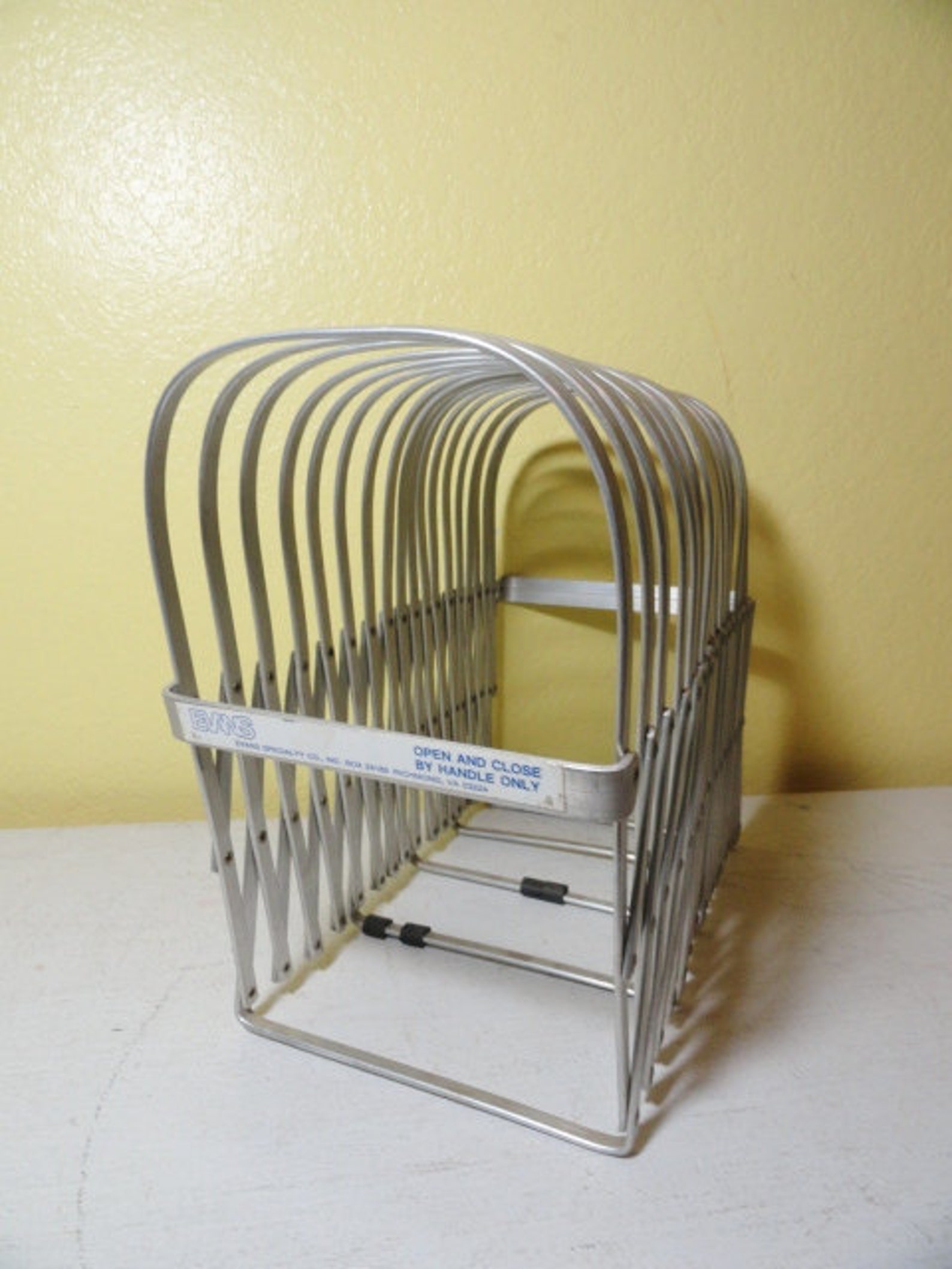 Industrial accordion file holder metal expandable magazine etsy