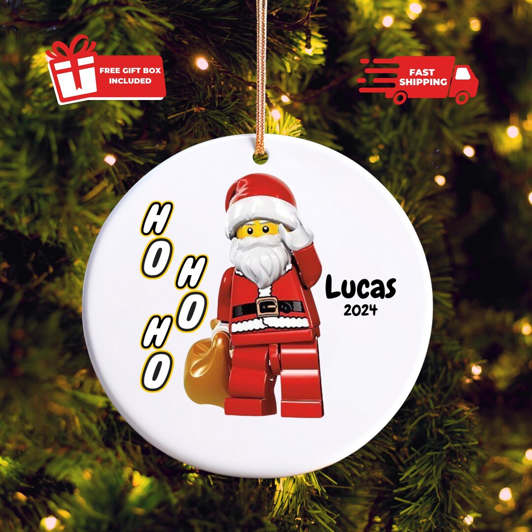 Personalized Building Block Ornament | Custom Ornament for Kids | Gift ...