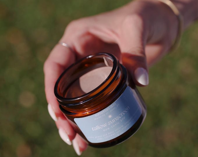 Featured listing image: 100% Grass-Fed Beef Tallow Tinted Sunscreen 2oz