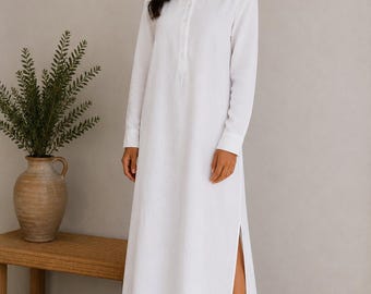 Women's linen DRESS / 100% linen outfit / women's linen clothing / relaxed dress / lightweight linen wear/ Linen Maxi Dress