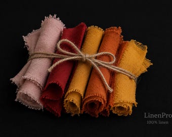 Linen FABRIC SCRAPS set /BOX, 1.1 lbs / 0.5 kg. 100% linen scraps, linen swatches for small project