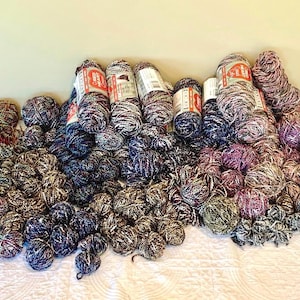 Red Heart Casual Cotton Blend Yarn – Bulky 5 Assorted Colors (Stash Buster Lot)