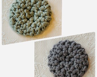 Reusable Scrubbie : Chose One or More Colors, Great for Cleaning, Dishes, Decoration Table, Coaster