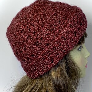 Burgundy Ombre Beanie - Etsy display picture 1