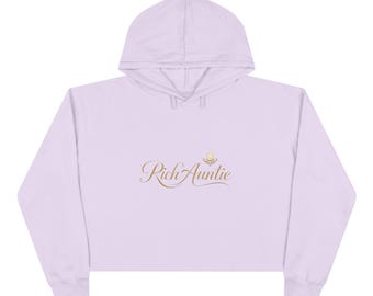 Sudadera corta con capucha de tía rica