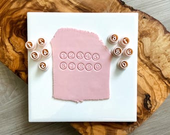 Number Polymer Clay Cutters 9 mm small Stud Size 0-9