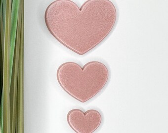Tripple Heart Polymer Clay Cutter Set. 3 piece