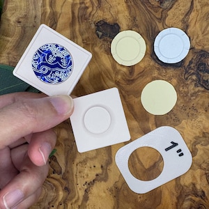 Dollhouse Miniature Paper Plate Maker, 1:12 Scale, 1 Inch Paper Circle Needed,  Standard 12 Inch Paper Plate Equivalent