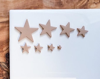 8 pc set Star Polymer Clay Cutters, Sharp and Clean Cutting