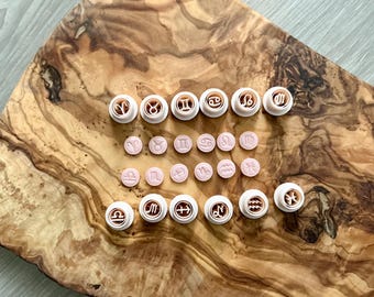 Zodiac Symbols Polymer Clay Cutters 10 mm small Stud Size
