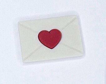 1.25” Love Letter Polymer Clay Cutter with blank backing cutter, 3 piece set