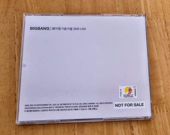 Big Bang Signed CD Still Life Rare! - Etsy
