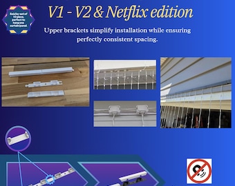 Govee Light Curtain V1, V2, Netflix - Different mount style