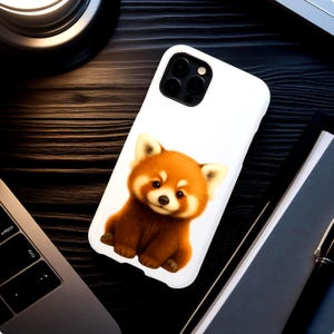 Cute Baby Red Panda Phone Case for iPhone Samsung ,Adorable Red Panda, Art Wildlife, Aesthetic Animal Gift for Girls Teens Nature Lovers