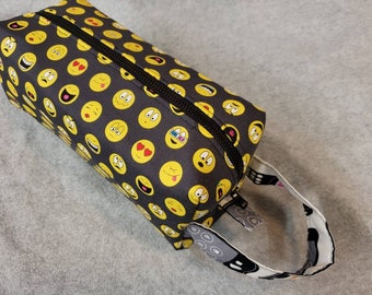 Texting Emoji Pencil Bag Craft Bag Cosmetic Bag Makeup Bag Shaving Kit LARGE