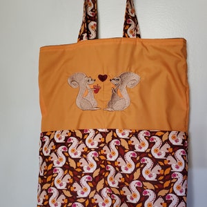 Squirrel Lovers Tote Bag Shopping Bag Diaper Bag