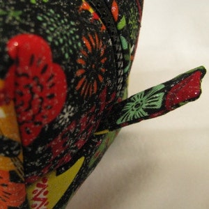 Feliz Navidad Christmas Cactus - Surprise embroidery Inside - Cosmetic Bag Makeup Bag LARGE image 5