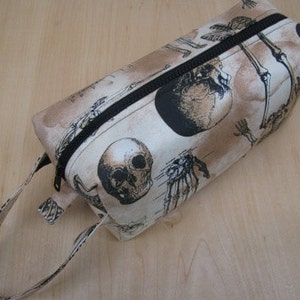 Gothic Ribcage Anatomy Bones Cosmetic Bag Makeup Bag LARGE