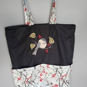 Wintery Chickadee Bird Eco Friendly Tote, Monedero, Bolsa