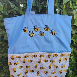 Patterned Bees Eco Friendly Tote, Bag, Shopping Bag, Purse