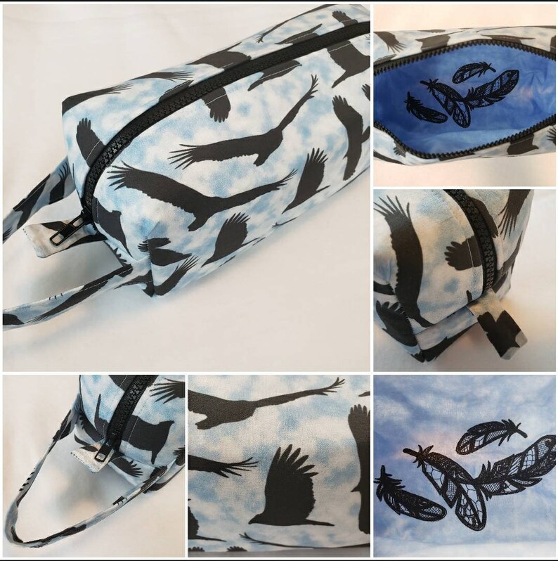 Turkey Vulture Condor Cosmetic Bag Makeup Bag LARGE image 1