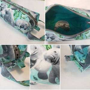 Manatee Cosmetic Bag Makeup Bag LARGE