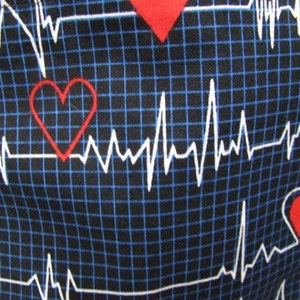 Heart Monitor EKG Eco Friendly Tote, Purse, market bag, bag image 3