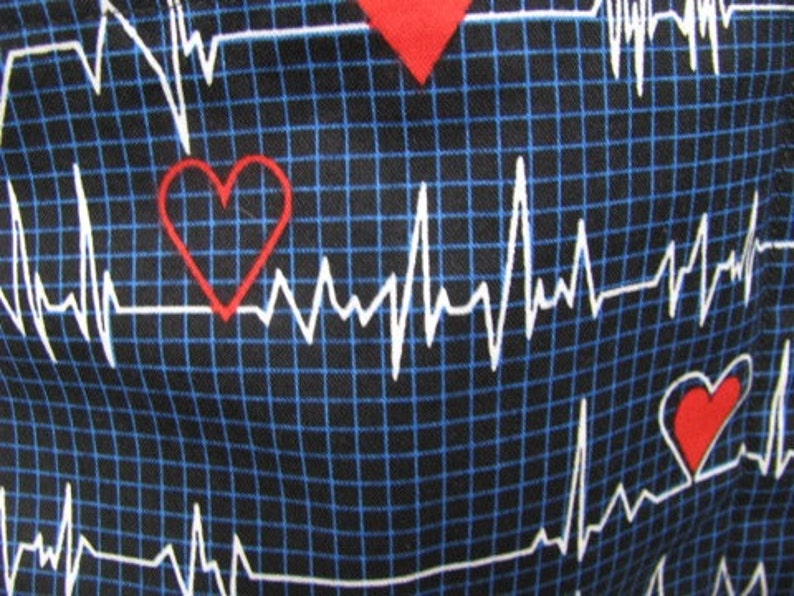 Heart Monitor EKG Eco Friendly Tote, Purse, market bag, bag image 3