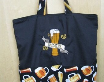 Elegant Beer Tote Bag Shopping Bag Diaper Bag