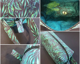 Clever Girl Dinosaur Jurassic Park Inspired Pencil Bag Craft Bag Cosmetic Bag Makeup Bag Shaving Kit LARGE