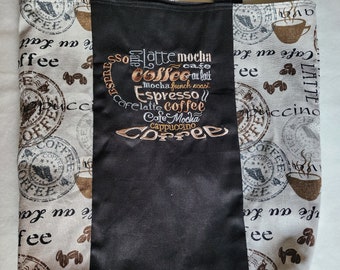 Canvas Lightweight Duck Cloth Coffee Types Tote Bag Shopping Bag Diaper Bag