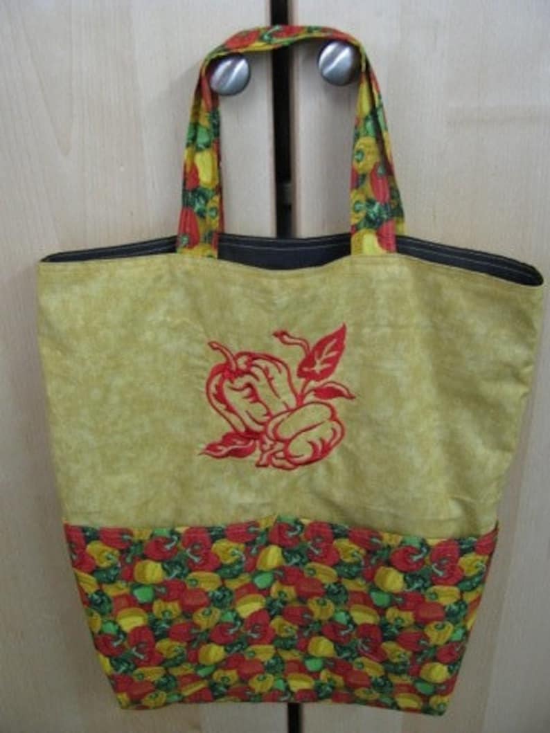 Bell Peppers Eco Friendly Bag Market Tote or Purse Tote