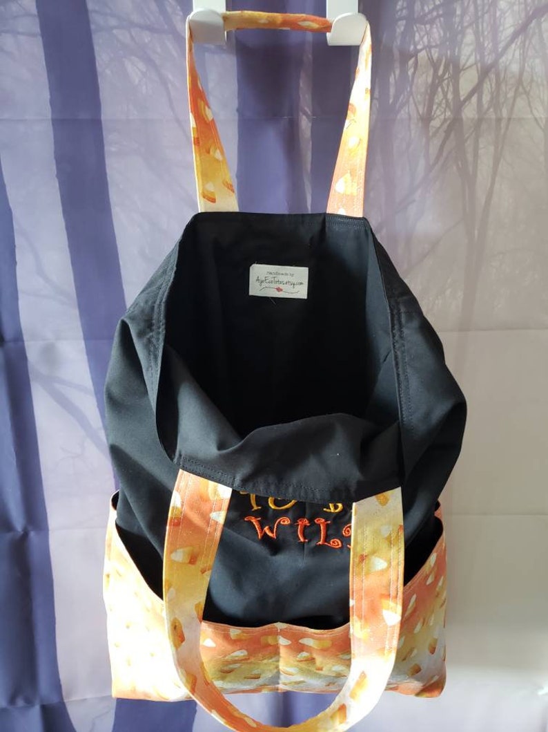Bag Corn to be Wild Candy Corn Halloween Eco Friendly Tote Purse