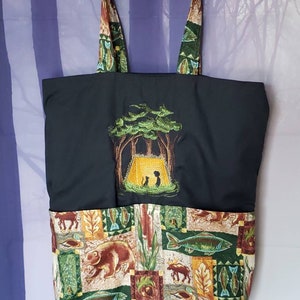 Camping Tent Eco Friendly Tote, Purse, Bag