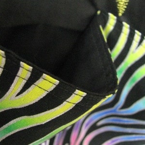 Rainbow Sparkle Zebra version 2 Zoo Tote Bag Shopping Bag Diaper Bag image 3