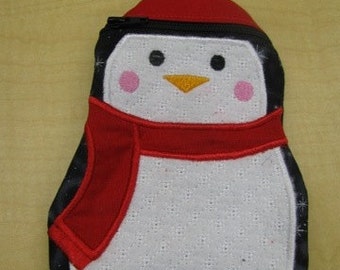 Winter Penguin Pouch