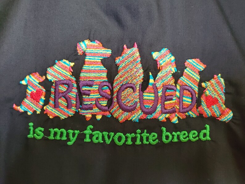 Rescued is My Favorite Breed Dog Eco Friendly Tote Bag Shopping Bag