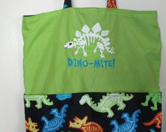 Dino-Mite Dinosaur Tote Bag Shopping Bag Diaper Bag