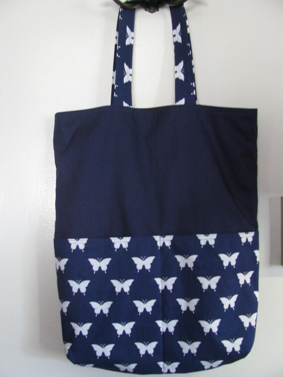 Butterfly Print Navy Crossbody Backpack Tote COACH City Tote With Lovely Butterfly Print In Silver  main image 2