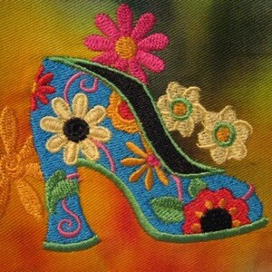 60&#39;s Sixties Shoe Psychedelic Hippie Tote or Eco Friendly Purse