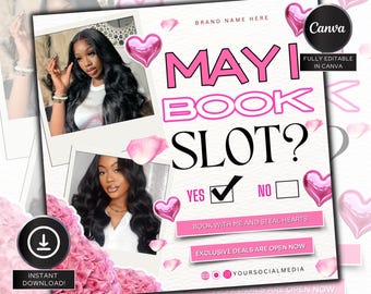 May Booking Flyer, Mothers Day Booking Flyer, May Books open, Hair Braids Nails Lashes MUA Wig, Book Now Flyer, May Appointment Flyer