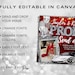 Red Prom Send off Flyer, DIY Prom Flyer, Prom Canva Template, Prom Send ...