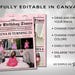 Pink Birthday Newspaper Canva Template, Birthday Newspaper Template ...