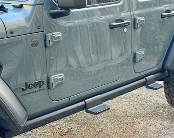 Wrangler / Gladiator Side Steps: RockLoks Snap-On, 30 Second Tool-Free Install