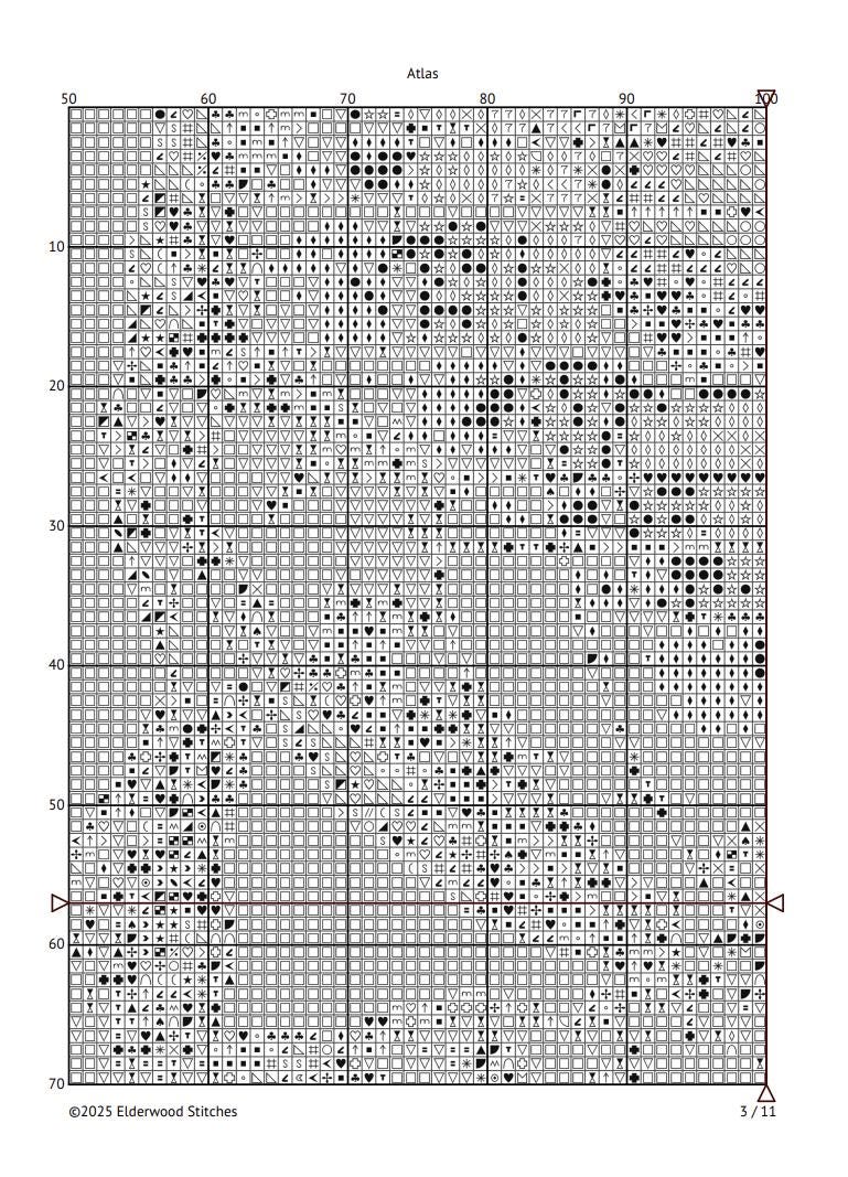 Atlas Holding World Cross Stitch Pattern – Mythology Design (PDF ...