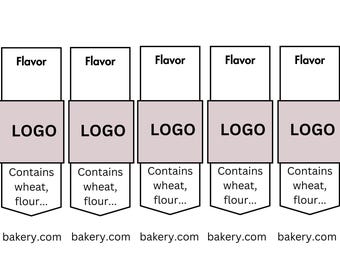 Mini Cake Label Template